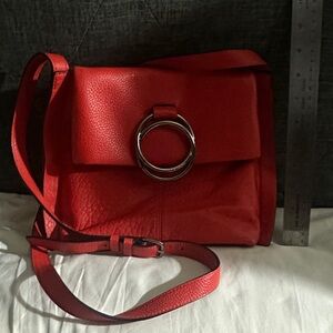 Vince Camuto Red Leather adjustable strap